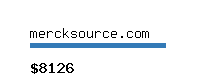 mercksource.com Website value calculator