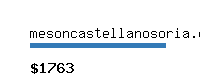 mesoncastellanosoria.com Website value calculator