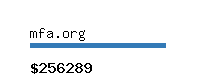 mfa.org Website value calculator