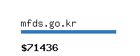 mfds.go.kr Website value calculator