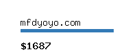 mfdyoyo.com Website value calculator