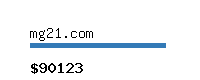 mg21.com Website value calculator