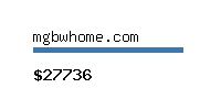 mgbwhome.com Website value calculator