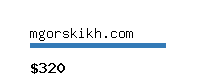 mgorskikh.com Website value calculator