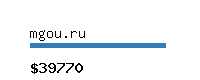 mgou.ru Website value calculator