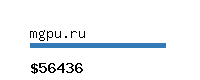 mgpu.ru Website value calculator