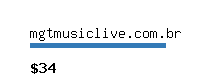 mgtmusiclive.com.br Website value calculator