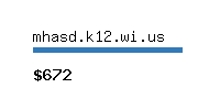 mhasd.k12.wi.us Website value calculator