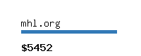 mhl.org Website value calculator