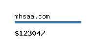 mhsaa.com Website value calculator