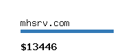 mhsrv.com Website value calculator