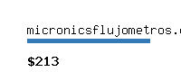 micronicsflujometros.com Website value calculator