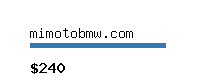 mimotobmw.com Website value calculator