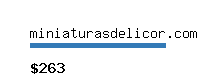 miniaturasdelicor.com Website value calculator