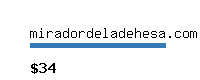 miradordeladehesa.com Website value calculator