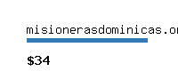 misionerasdominicas.org Website value calculator