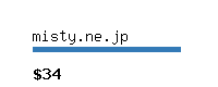 misty.ne.jp Website value calculator