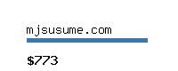 mjsusume.com Website value calculator