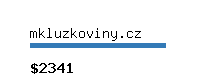 mkluzkoviny.cz Website value calculator