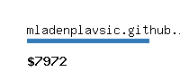 mladenplavsic.github.io Website value calculator