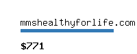 mmshealthyforlife.com Website value calculator