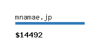 mnamae.jp Website value calculator