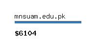 mnsuam.edu.pk Website value calculator