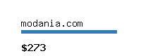 modania.com Website value calculator