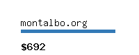 montalbo.org Website value calculator