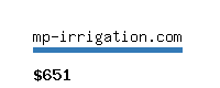 mp-irrigation.com Website value calculator