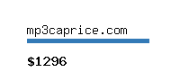 mp3caprice.com Website value calculator