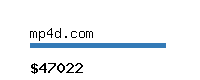 mp4d.com Website value calculator