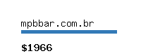 mpbbar.com.br Website value calculator