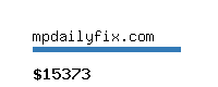 mpdailyfix.com Website value calculator