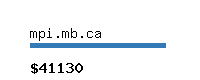 mpi.mb.ca Website value calculator