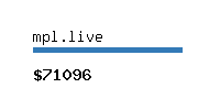 mpl.live Website value calculator