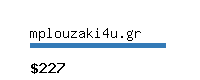 mplouzaki4u.gr Website value calculator