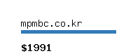 mpmbc.co.kr Website value calculator