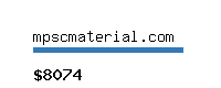 mpscmaterial.com Website value calculator