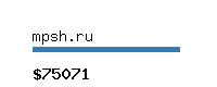 mpsh.ru Website value calculator