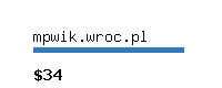 mpwik.wroc.pl Website value calculator