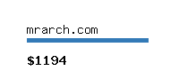 mrarch.com Website value calculator