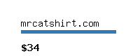 mrcatshirt.com Website value calculator