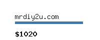 mrdiy2u.com Website value calculator