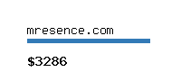 mresence.com Website value calculator