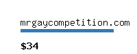 mrgaycompetition.com Website value calculator