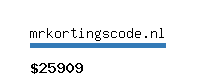 mrkortingscode.nl Website value calculator