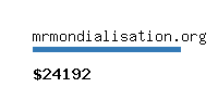 mrmondialisation.org Website value calculator