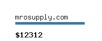 mrosupply.com Website value calculator