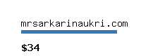 mrsarkarinaukri.com Website value calculator